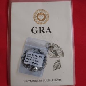 1 7mm/ 1.3ct Moissanite